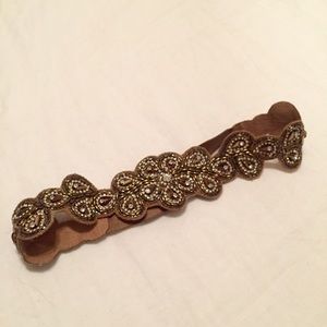 Anthropologie embroidered beaded belt.